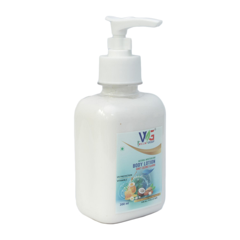 Willim Group Natural Moisturizing Body Lotion Honey Coconut Almond 200ml