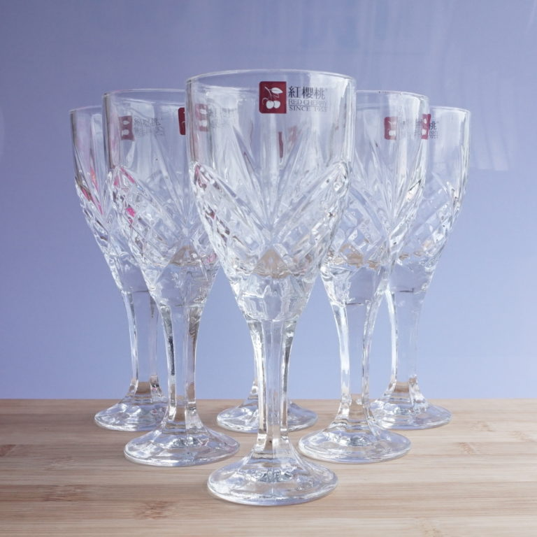 Laughing Buddha - Wine Glass (Pack of 6) Red Cherry – XMG-02
