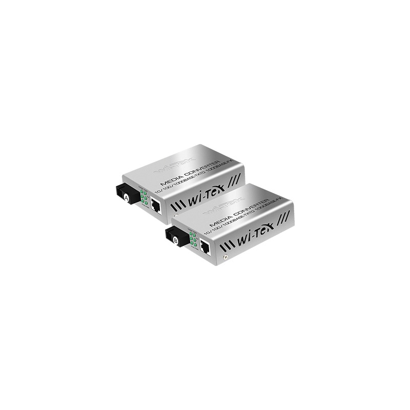 Wi-Tek Media Converter ( Wi-Mc101 G) - Single Fiber Optic Media Converter