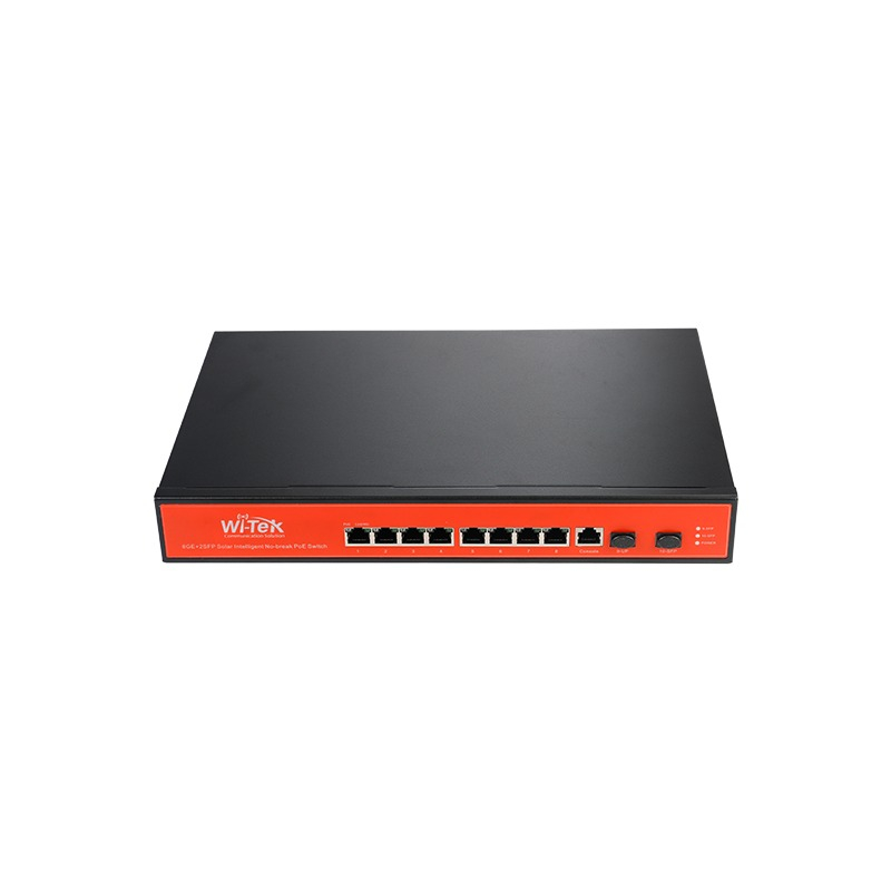 Wi-Tek WI-PMS310GF-UPS Solar UPS PoE Switch