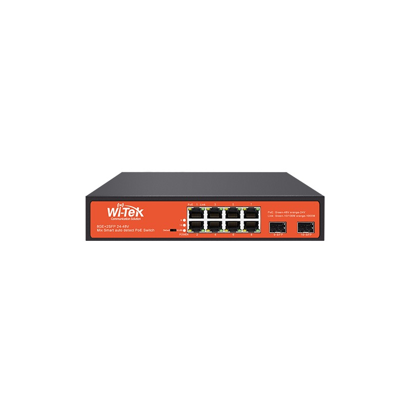 Wi-Tek WI-PS310GF-Alien 24V-48V Mixed PoE Switch