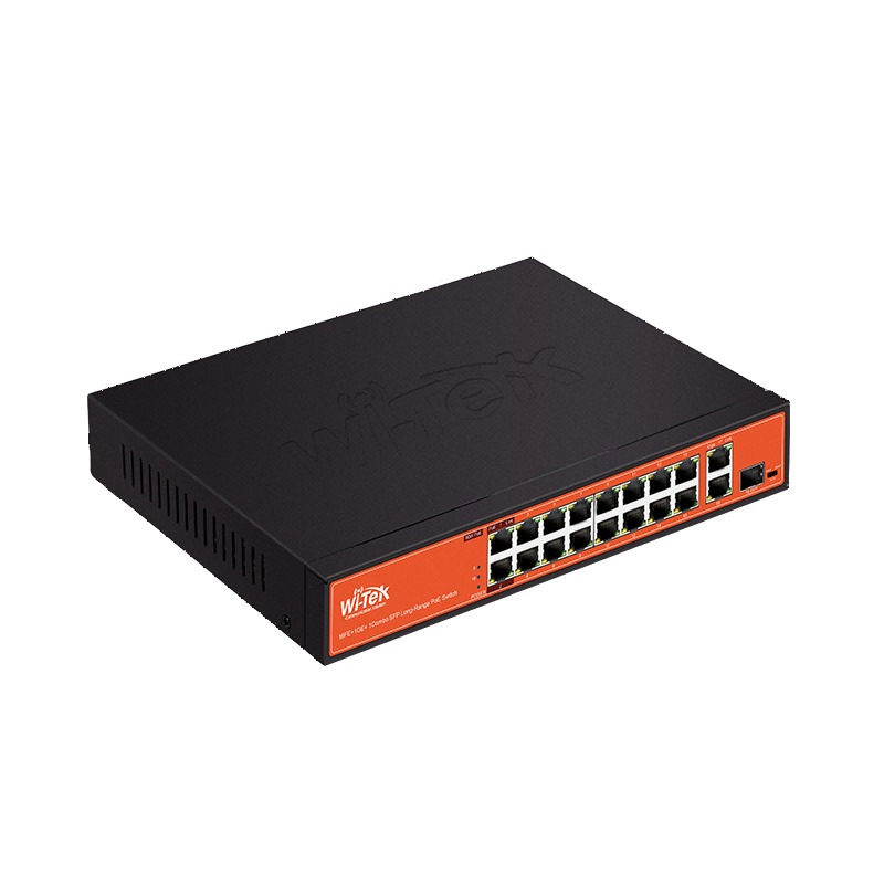 Wi-Tek WI-PS518G 250m Long Range CCTV PoE Switch