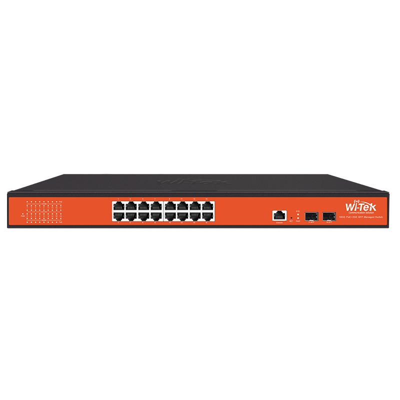 Wi-Tek WI-PMS318GF - Gigabit L2 Managed PoE Switch