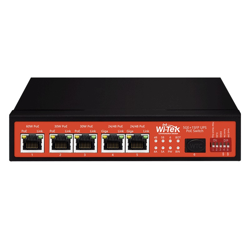 Wi-Tek Wi-Ps306 Gf-Ups-15A, Solar UPS PoE Switch
