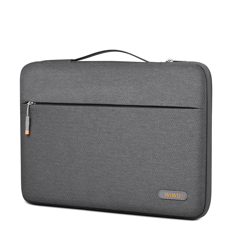 WiWU Pilot Sleeve 14 inch| TPU Handle | Waterproof Material | Premium Build Quality|-Grey