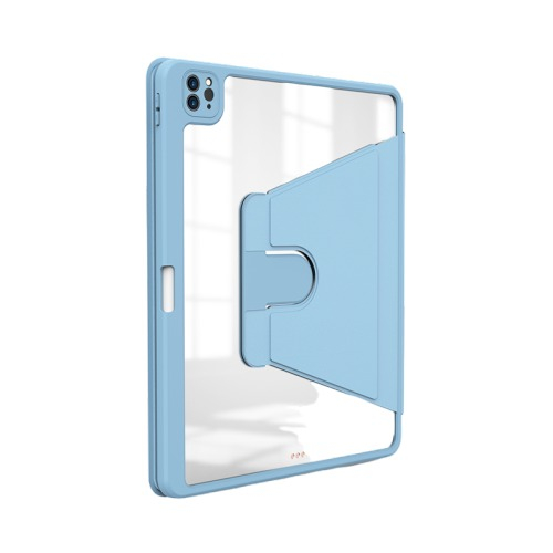 WiWU Waltz Rotative iPad Case-Light Blue Melange