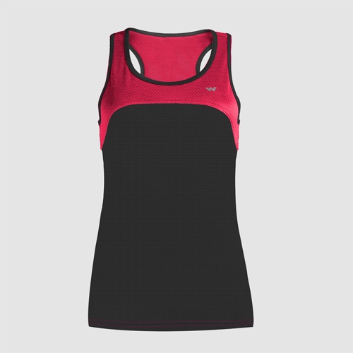 Wildcraft HypaCool Women's Runner Tank-Anthracite Black-S