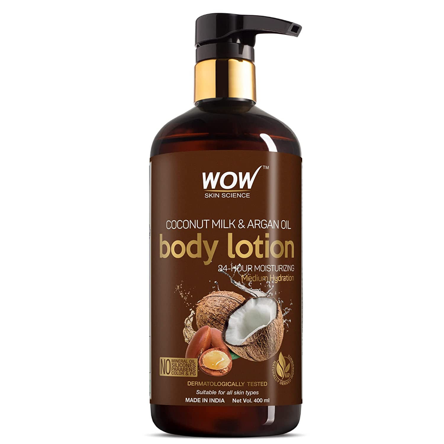 WOW Skin Science Coconut Milk & Argan Oil Body Lotion -400ml