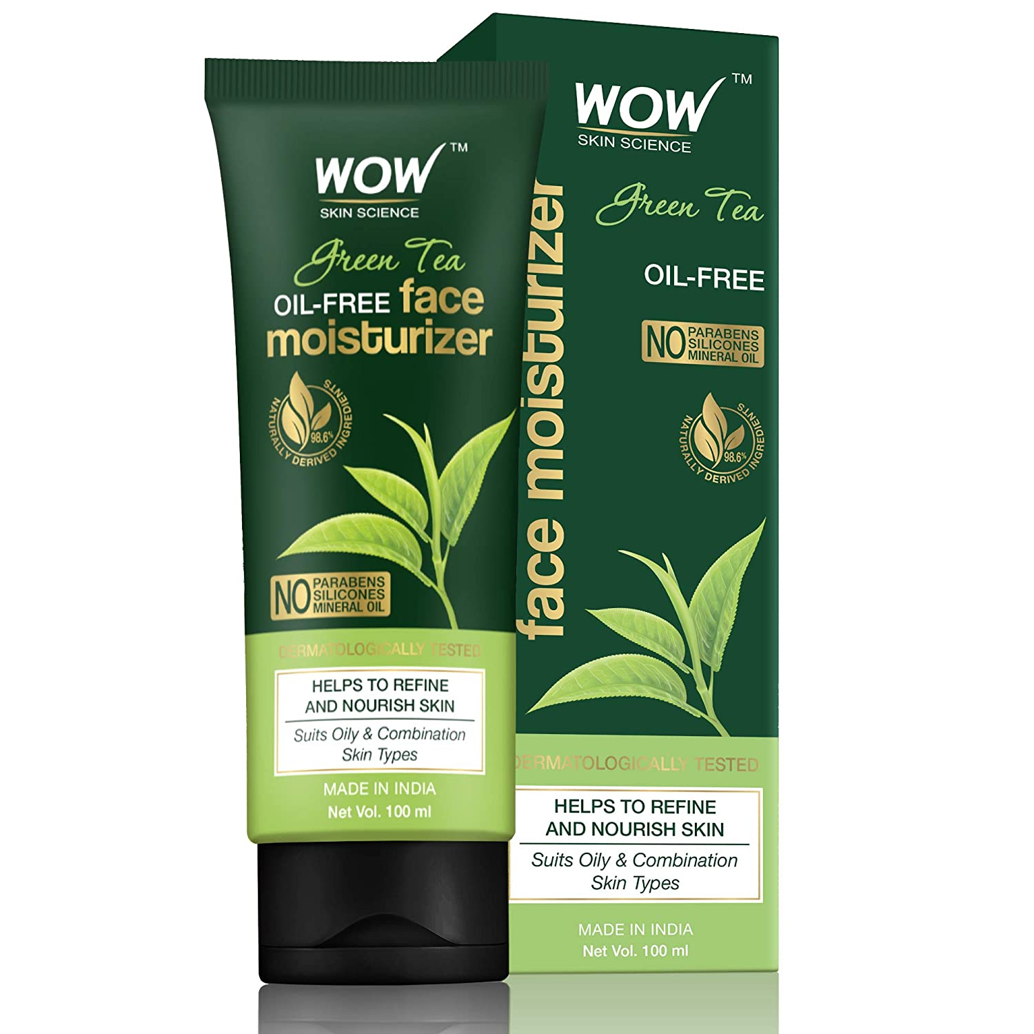 WOW Skin Science Green Tea Face Moisturizer (100ml)
