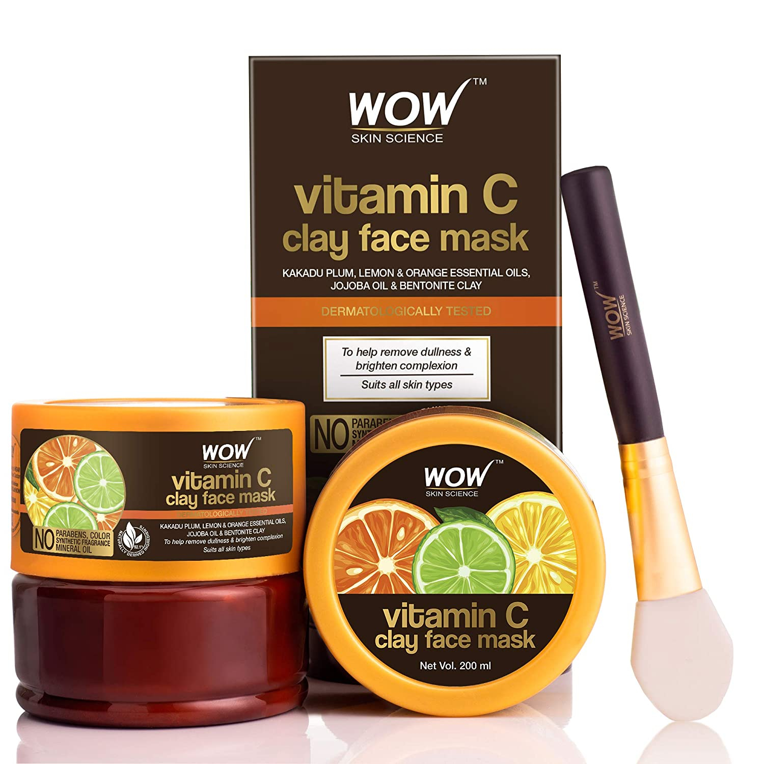 WOW Skin Science Vitamin C Glow Clay Face Mask (200ml)