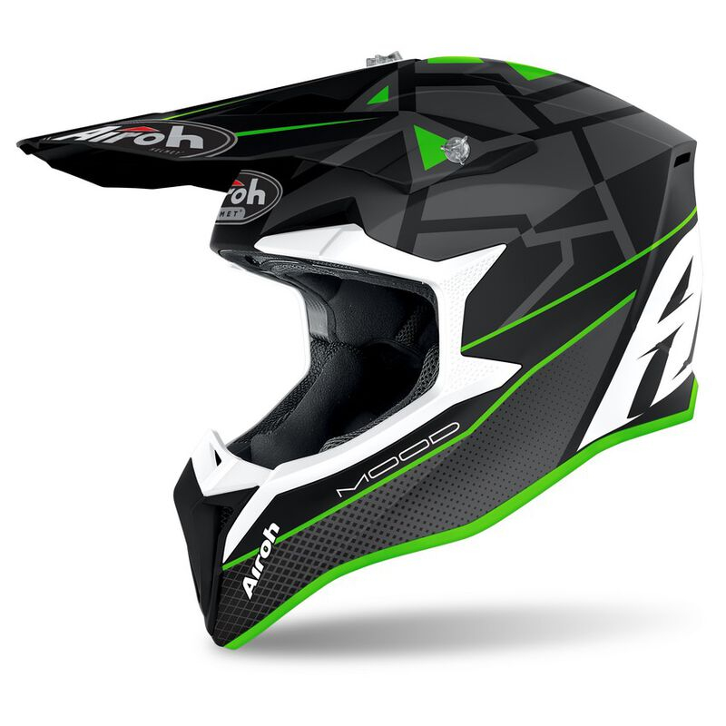 Airoh Wraap Mood Helmet Green Matt(wrm33)