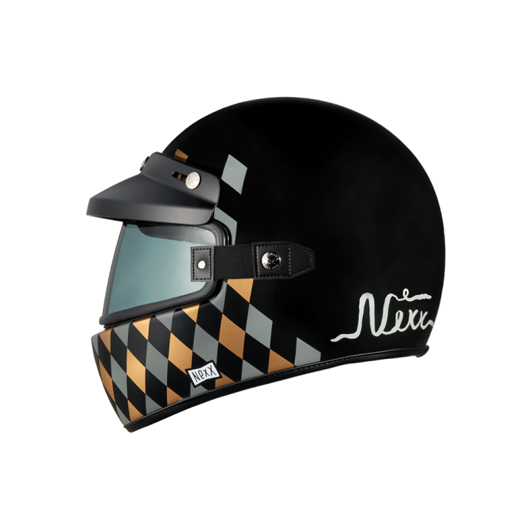 Nexx X.G100 Checkmate Black MT Full Face Motorcycle Helmet