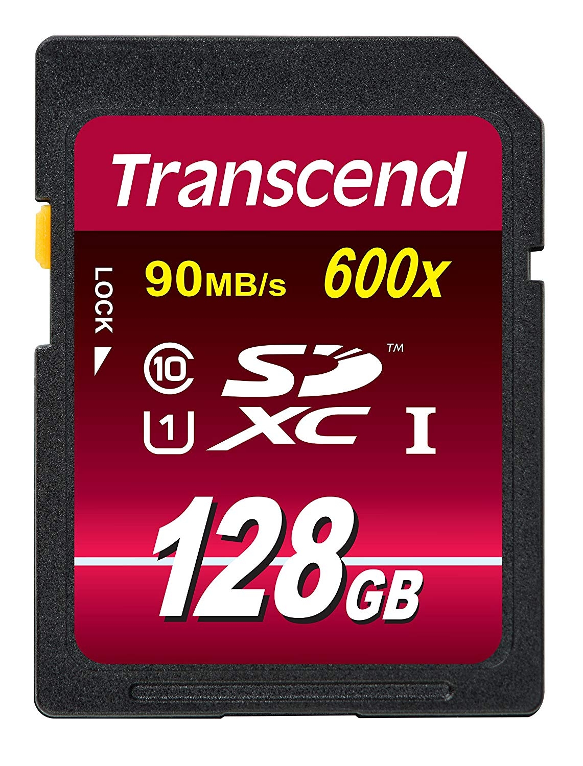 Transcend 128GB SDXC Class 10 UHS-1 Flash Memory Card Up to 90MB/s