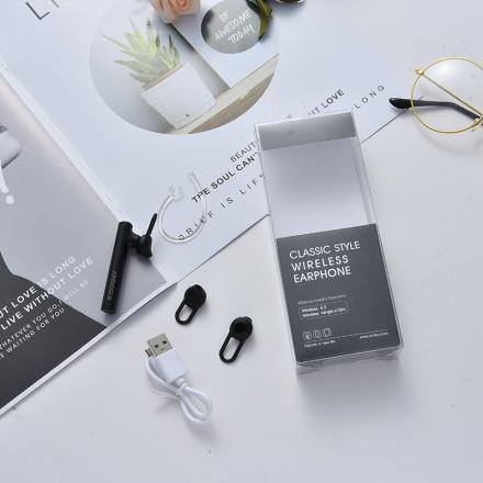 Ximi Business Style Metal Bluetooth Earphone (Black)