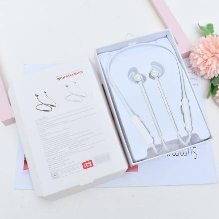 Ximi Simple Style Bluetooth Earphones with Neckband (White)