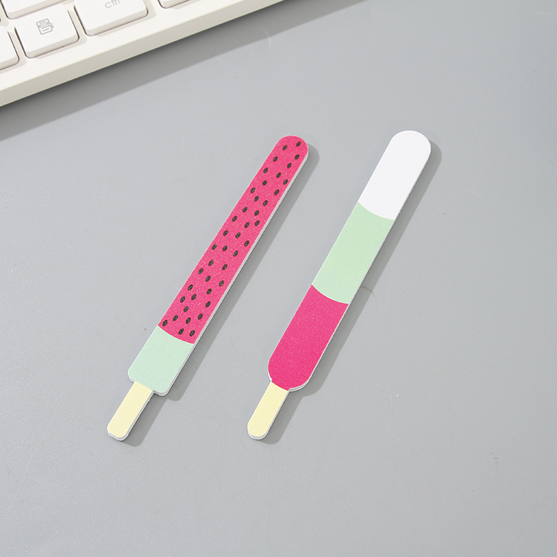 Ximi Vogue Life 2-Piece Nail File Set (Dragonfruit+Ice Lolly Design)