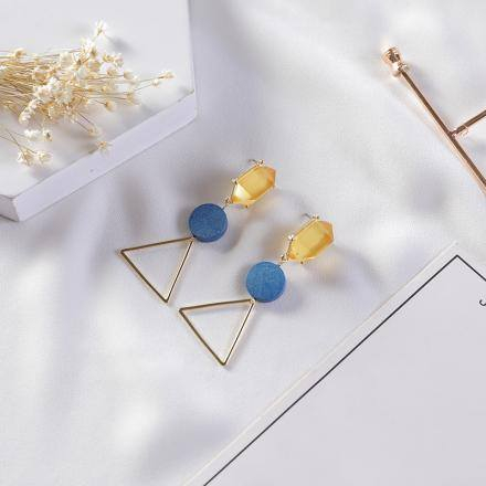 Ximi Vogue Life All-Match Geometry Dangle Earrings