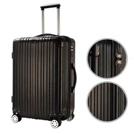 Ximi Vogue Life All-Match Trendy 20 Inch Luggage Case (Black)