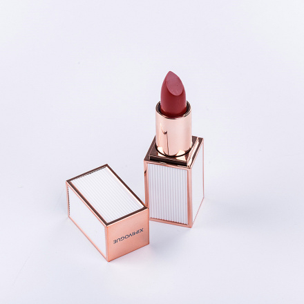 Ximi Vogue Life Bright Pure Color Moisturizing Lipstick (Brownish Red)
