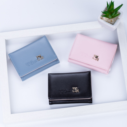 Ximi Vogue Life Cartoon Dog Short Wallet for Women