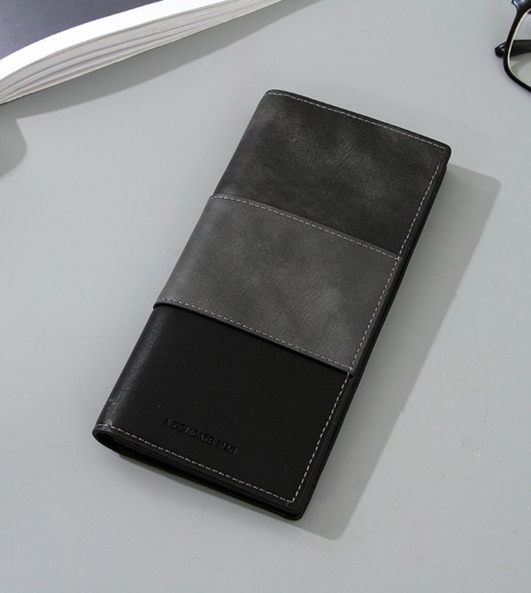 Ximi Vogue Life Creative Spliced Long Wallet for Men