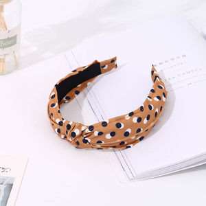 Ximi Vogue Life Dot Pattern Yellow Hairband