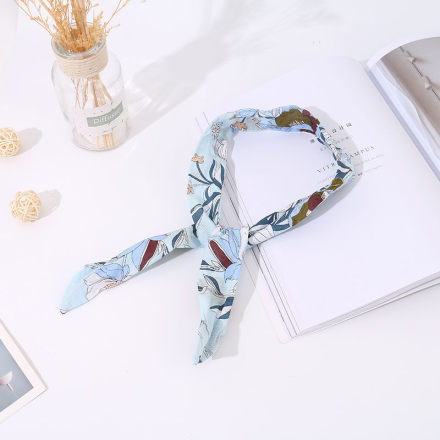 Ximi Vogue Life Floral Pattern Blue Headband