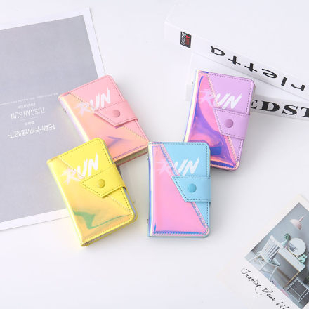 Ximi Vogue Life Letters Print Iridescent Card Purse