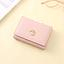 Ximi Vogue Life Metal Cat Short Wallet for Women (Pink)
