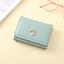 Ximi Vogue Life Metal Cat Short Wallet for Women (Sky Blue)