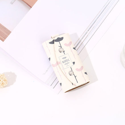 Ximi Vogue Life Minimalism Scrawl Leaves Pattern Key Case