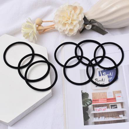 Ximi Vogue Life Simple Style Hair Rope(Black)(8 Pcs)