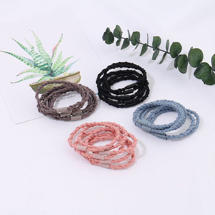 Ximi Vogue Life Spiral Braided Hair Rope (6 Pcs)