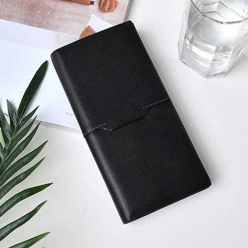 Ximi Vogue Life Stitching Leather Long Wallet for Men