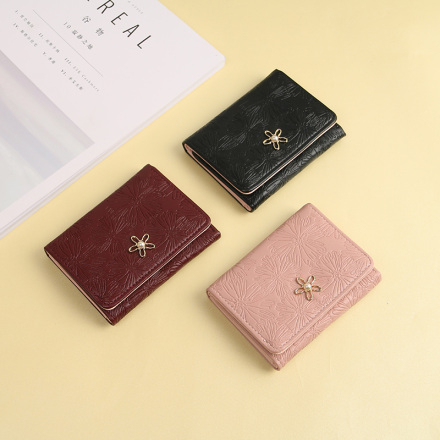 Ximi Vogue Life Stylish Embossed Short Wallet for Women