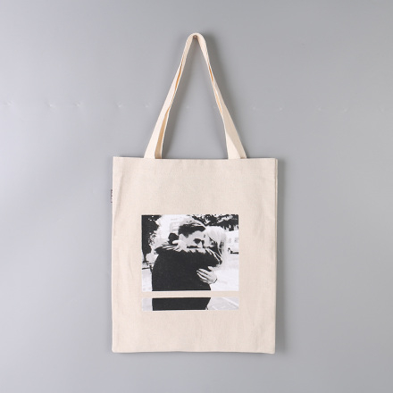 Ximi Vogue Life  European Style Black&White Canvas Tote Bag (Creamy White)