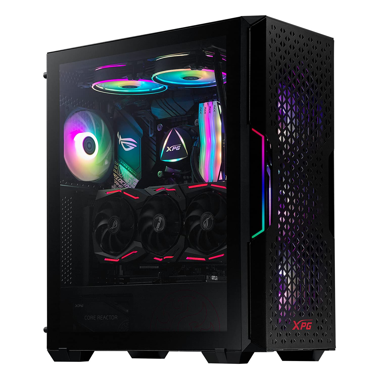 Xpg Starker Air - Mid Tower Tempered Glass Black Computer Case Gaming
