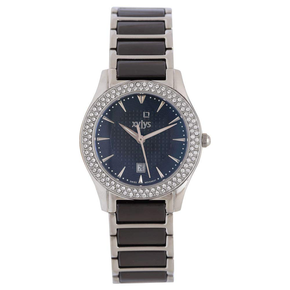 Xylys Womens Metallic Analogue Watch - 9766DM02M