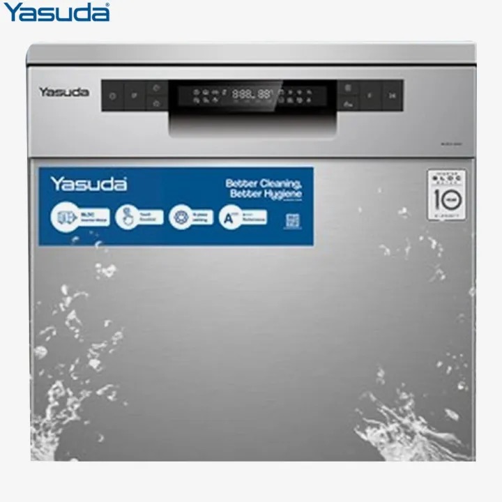 Yasuda Dishwasher YS-DM14B - 14 Place Setting, BLDC Invertor Motor Silver