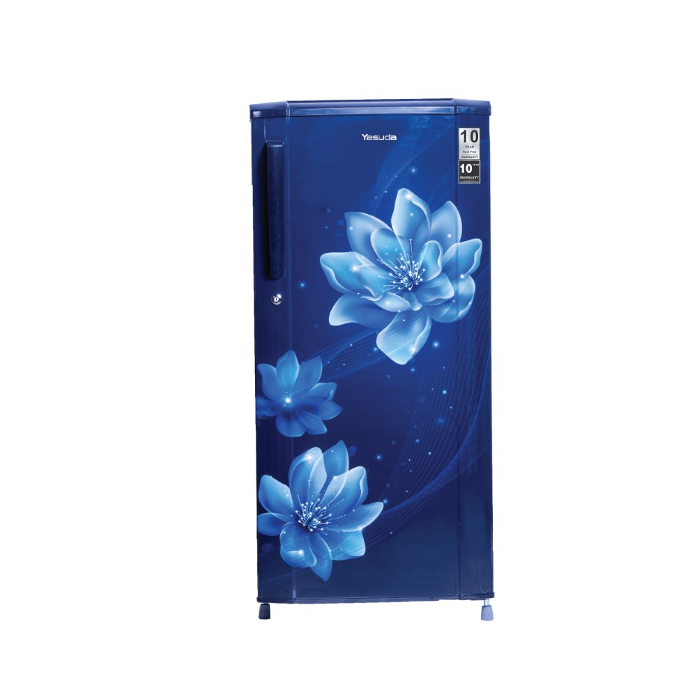 Yasuda Refrigerator YHDC200MP - 200 Litre Single Door in Marine Peony, Floral PCM