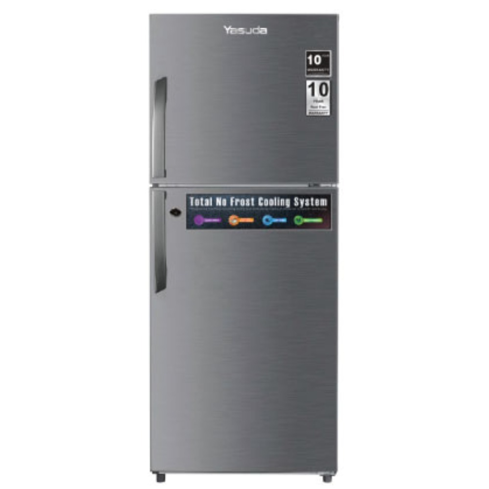 Yasuda Refirgerator YHDC230DS - 230 Litre Double Door Inox