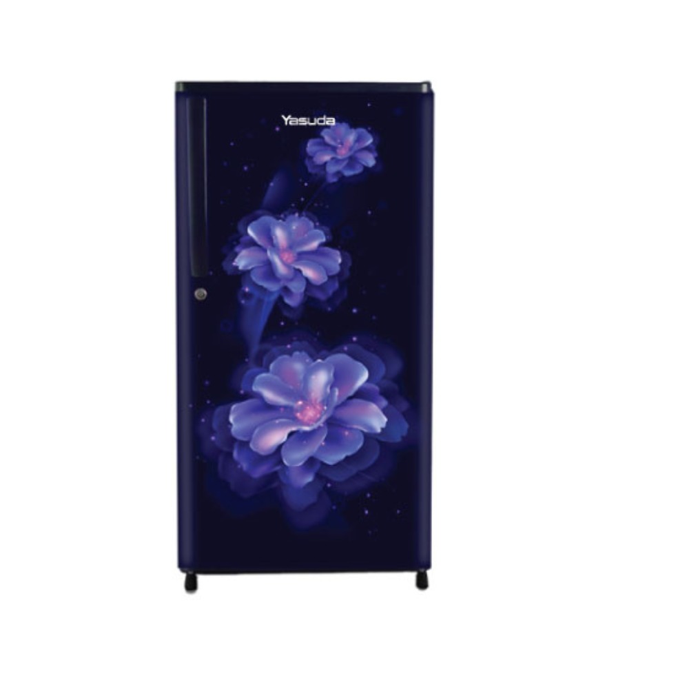Yasuda Refrigerator YSGS180CBF - 180 Litre Single Door Celio Blue Floral