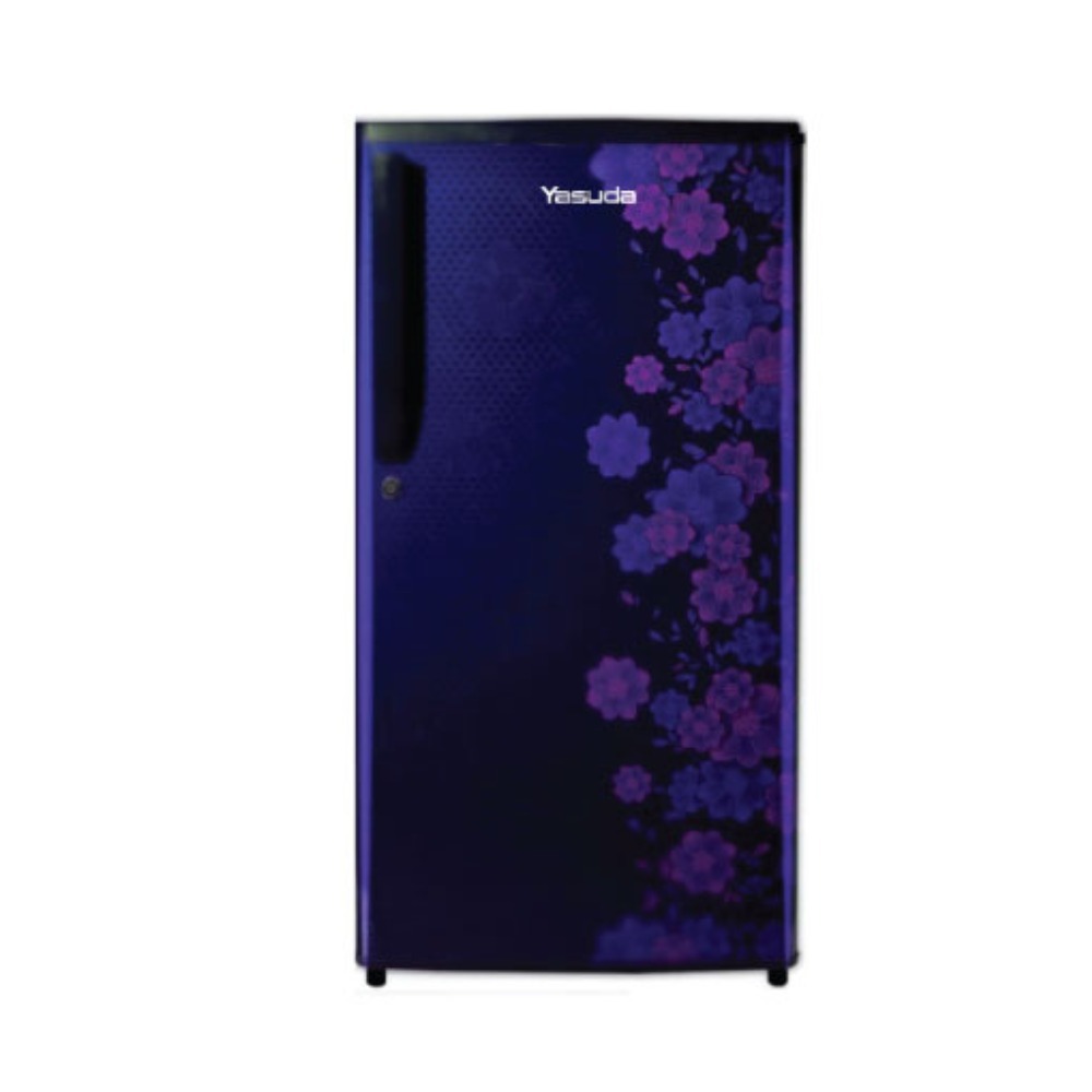 Yasuda Refrigerator YSGS180CBK - 180 Litre Single Door Blue Floral