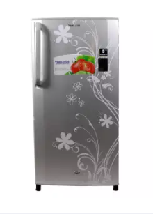 Yasuda Silver Floral Single Door Refrigerator 170 Ltr YCDC170SF 