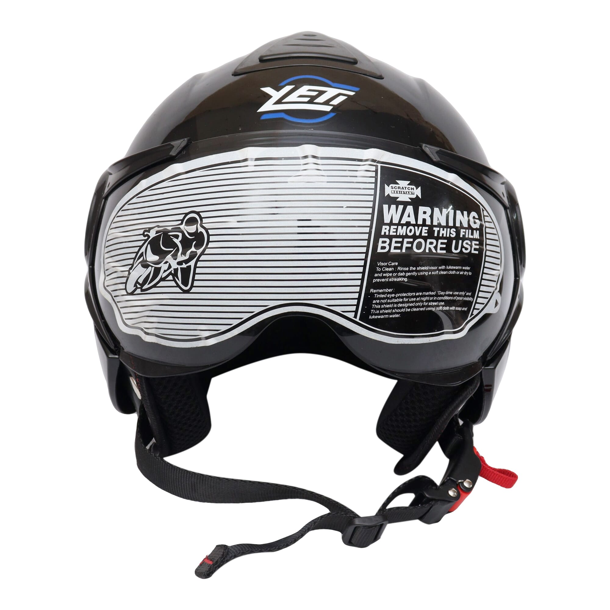 Yeti Helmets Amaze Berve Model Single Visor Half Helmet