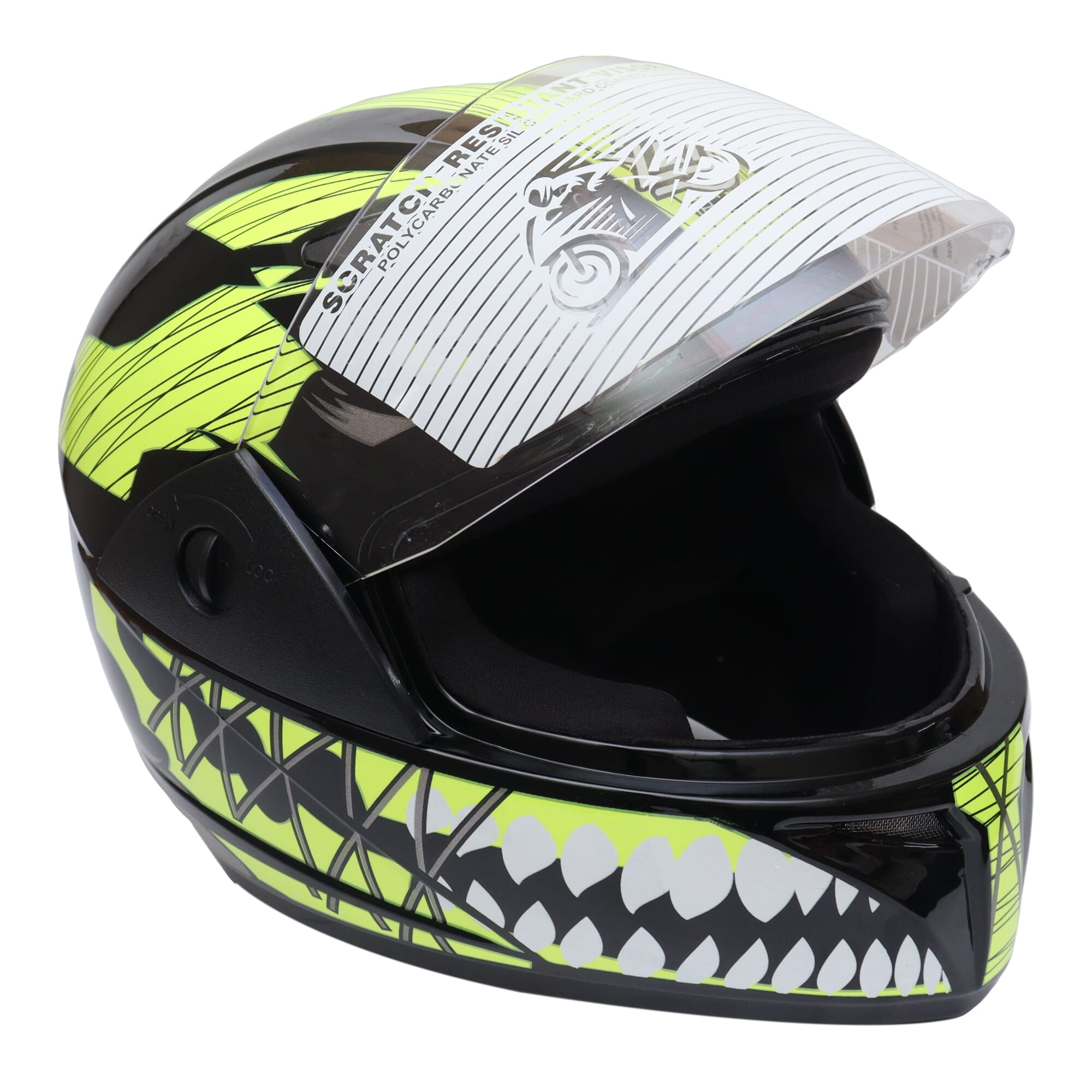 Yeti Helmets Cliff Model Single Visor Full Helmet (Washable)