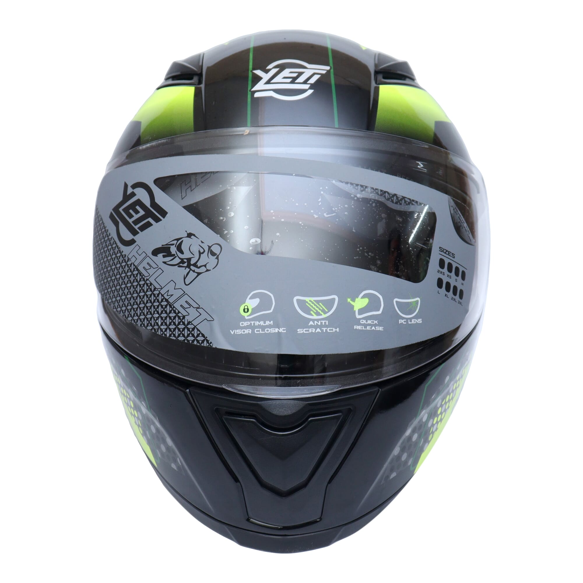 Yeti Helmets Rapid D-2 Double Visor Full Helmet (Washable)