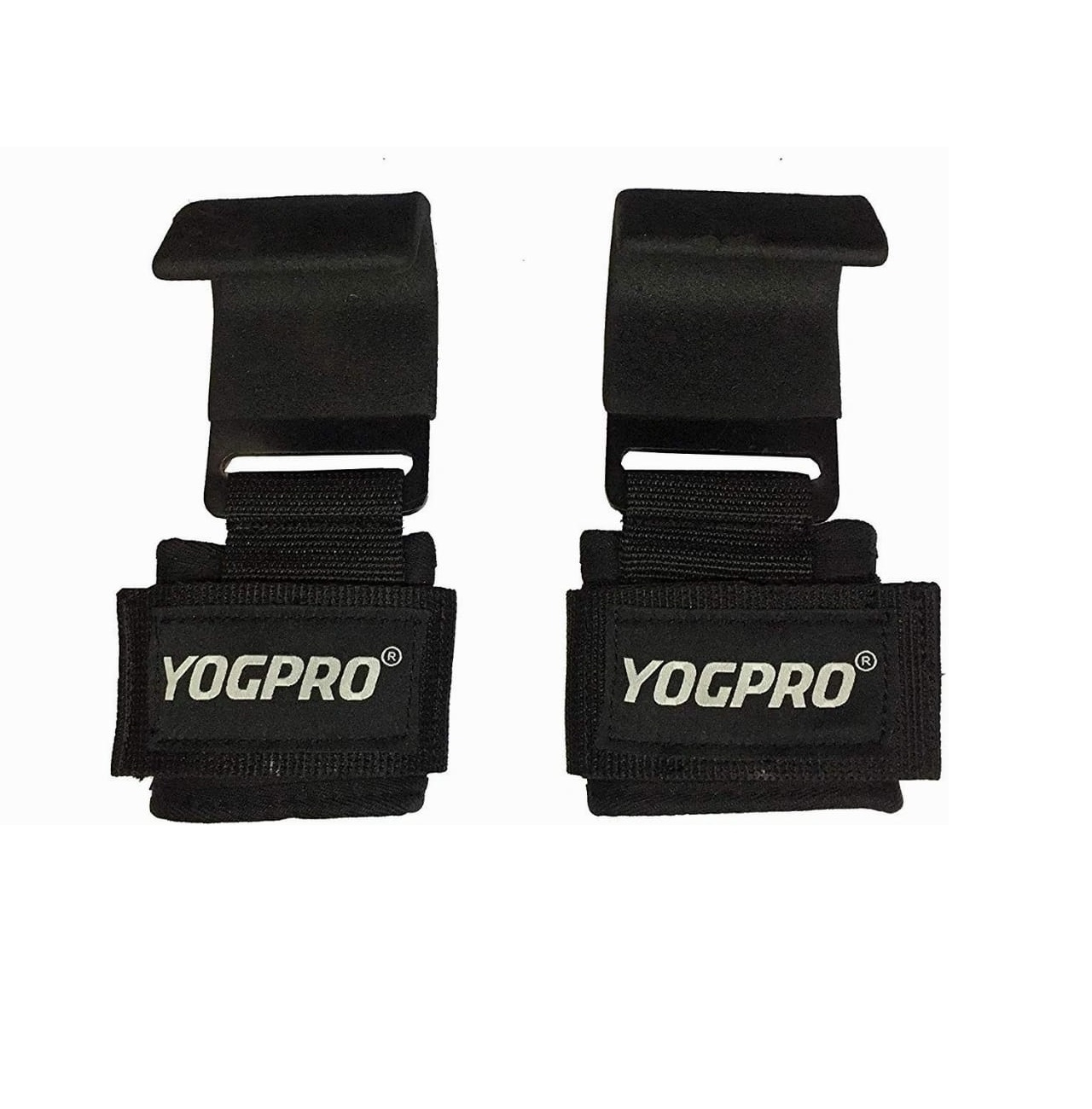 Yogpro Lifting Hook Premium Weight Lifting Hooks, 6 Mm Thick Neoprene Padded With Heavy Duty Steel Hooks,Power Hooks, Workout Hooks, Best Training Workout Deadlift, Shrugs, Chin Ups, Gym Crossfit - Set Of 2