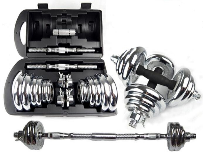 York 30kg Chrome Dumbbell Set
