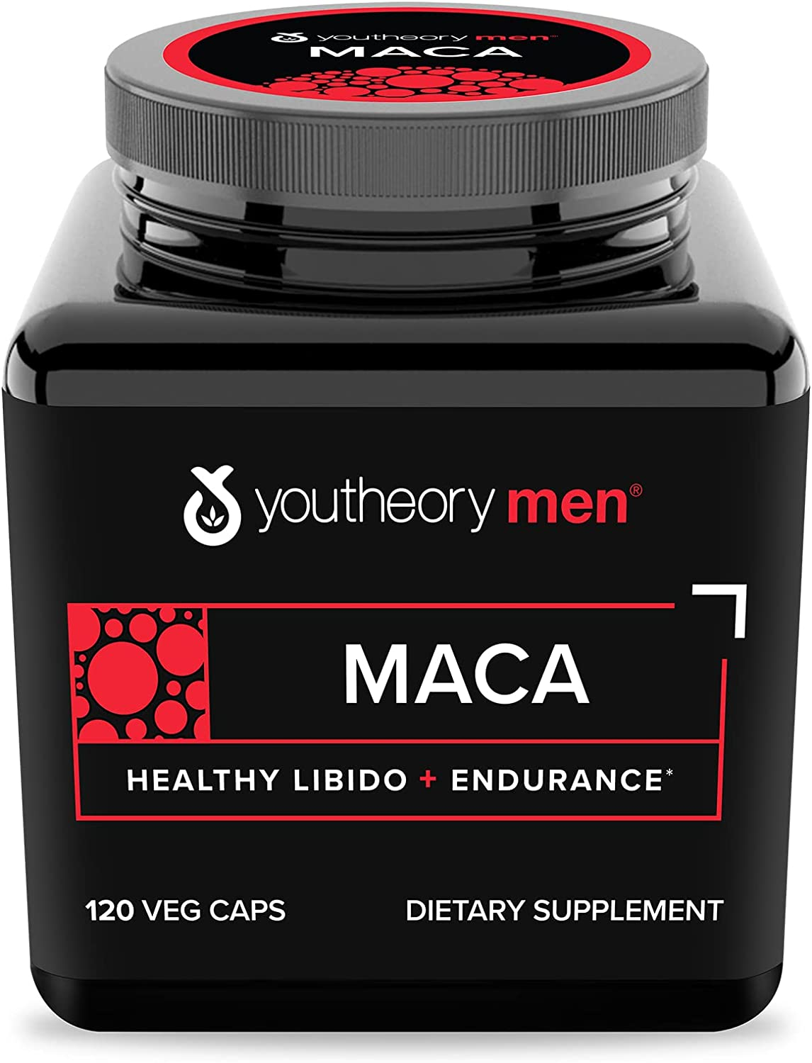 Youtheory Men's Maca Advanced With Peruvian Ginseng, 120 Count